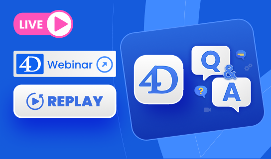 4D 21 Q&A Webinar リプレイ動画公開